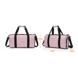 Maxbell Travel Duffle Bag Cross Country Bag with Shoes Compartment Sports Duffle Bag Pink