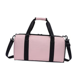 Maxbell Travel Duffle Bag Cross Country Bag with Shoes Compartment Sports Duffle Bag Pink
