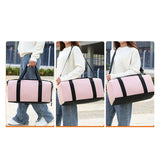 Maxbell Travel Duffle Bag Cross Country Bag with Shoes Compartment Sports Duffle Bag Pink