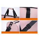 Maxbell Travel Duffle Bag Cross Country Bag with Shoes Compartment Sports Duffle Bag Pink