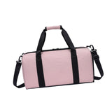 Maxbell Travel Duffle Bag Cross Country Bag with Shoes Compartment Sports Duffle Bag Pink