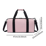 Maxbell Travel Duffle Bag Cross Country Bag with Shoes Compartment Sports Duffle Bag Pink