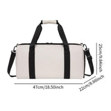 Maxbell Travel Duffle Bag Cross Country Bag with Shoes Compartment Sports Duffle Bag White