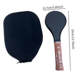 Maxbell Pickleball Sweet Spot Paddle Portable Frosted Surface Pickleball Racquet Brown w Paddle Cover