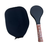 Maxbell Pickleball Sweet Spot Paddle Portable Frosted Surface Pickleball Racquet Brown w Paddle Cover
