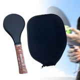 Maxbell Pickleball Sweet Spot Paddle Portable Frosted Surface Pickleball Racquet Brown w Paddle Cover