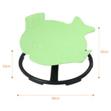 Maxbell Kids Swivel Chair Non Slip Sensory Swivel Chair for Children Motion Sickness Green