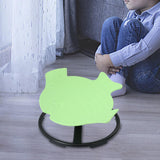 Maxbell Kids Swivel Chair Non Slip Sensory Swivel Chair for Children Motion Sickness Green