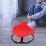 Maxbell Kids Swivel Chair Non Slip Sensory Swivel Chair for Children Motion Sickness Red