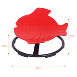 Maxbell Kids Swivel Chair Non Slip Sensory Swivel Chair for Children Motion Sickness Red