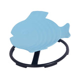 Maxbell Kids Swivel Chair Non Slip Sensory Swivel Chair for Children Motion Sickness Blue