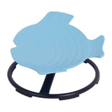 Maxbell Kids Swivel Chair Non Slip Sensory Swivel Chair for Children Motion Sickness Blue