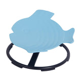 Maxbell Kids Swivel Chair Non Slip Sensory Swivel Chair for Children Motion Sickness Blue