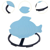 Maxbell Kids Swivel Chair Non Slip Sensory Swivel Chair for Children Motion Sickness Blue