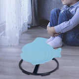 Maxbell Kids Swivel Chair Non Slip Sensory Swivel Chair for Children Motion Sickness Blue