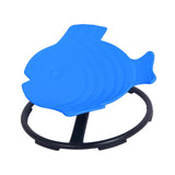 Maxbell Kids Swivel Chair Non Slip Sensory Swivel Chair for Children Motion Sickness Dark Blue