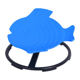 Maxbell Kids Swivel Chair Non Slip Sensory Swivel Chair for Children Motion Sickness Dark Blue