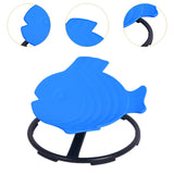 Maxbell Kids Swivel Chair Non Slip Sensory Swivel Chair for Children Motion Sickness Dark Blue