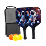 Maxbell Kids Pickleball Paddle with 2 Rackets 4 Pickleballs for Sports Supplies Black
