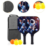 Maxbell Kids Pickleball Paddle with 2 Rackets 4 Pickleballs for Sports Supplies Black
