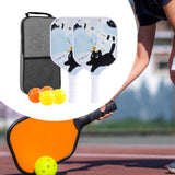 Maxbell Kids Pickleball Paddle with 2 Rackets 4 Pickleballs for Sports Supplies White