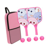 Maxbell Pickleball Paddle for Kids Includes 2 Rackets 4 Balls for Indoor Outdoor Use Style A