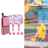 Maxbell Pickleball Paddle for Kids Includes 2 Rackets 4 Balls for Indoor Outdoor Use Style A
