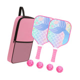 Maxbell Pickleball Paddle for Kids Includes 2 Rackets 4 Balls for Indoor Outdoor Use Style B