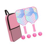 Maxbell Pickleball Paddle for Kids Includes 2 Rackets 4 Balls for Indoor Outdoor Use Style B