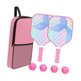 Maxbell Pickleball Paddle for Kids Includes 2 Rackets 4 Balls for Indoor Outdoor Use Style B