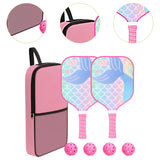 Maxbell Pickleball Paddle for Kids Includes 2 Rackets 4 Balls for Indoor Outdoor Use Style B