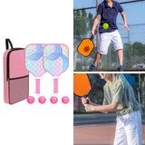 Maxbell Pickleball Paddle for Kids Includes 2 Rackets 4 Balls for Indoor Outdoor Use Style B