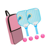 Maxbell Pickleball Paddle for Kids Includes 2 Rackets 4 Balls for Indoor Outdoor Use Style C