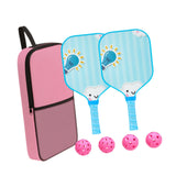 Maxbell Pickleball Paddle for Kids Includes 2 Rackets 4 Balls for Indoor Outdoor Use Style C