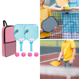 Maxbell Pickleball Paddle for Kids Includes 2 Rackets 4 Balls for Indoor Outdoor Use Style C