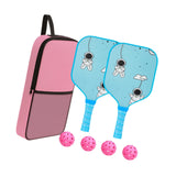 Maxbell Pickleball Paddle for Kids Includes 2 Rackets 4 Balls for Indoor Outdoor Use Style D