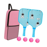 Maxbell Pickleball Paddle for Kids Includes 2 Rackets 4 Balls for Indoor Outdoor Use Style D