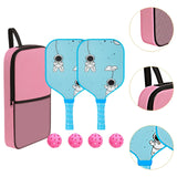 Maxbell Pickleball Paddle for Kids Includes 2 Rackets 4 Balls for Indoor Outdoor Use Style D