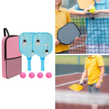 Maxbell Pickleball Paddle for Kids Includes 2 Rackets 4 Balls for Indoor Outdoor Use Style D