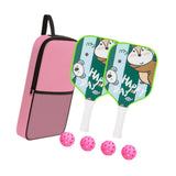 Maxbell Pickleball Paddle for Kids Includes 2 Rackets 4 Balls for Indoor Outdoor Use Style E