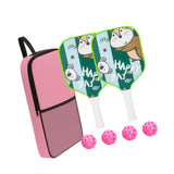 Maxbell Pickleball Paddle for Kids Includes 2 Rackets 4 Balls for Indoor Outdoor Use Style E