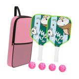 Maxbell Pickleball Paddle for Kids Includes 2 Rackets 4 Balls for Indoor Outdoor Use Style E