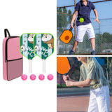 Maxbell Pickleball Paddle for Kids Includes 2 Rackets 4 Balls for Indoor Outdoor Use Style E