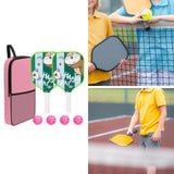 Maxbell Pickleball Paddle for Kids Includes 2 Rackets 4 Balls for Indoor Outdoor Use Style E