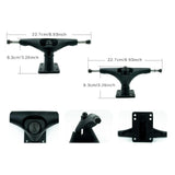 Maxbell Skateboard Trucks Portable Lightweight Skateboards Wheel Bracket Accessories Matte Black