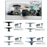 Maxbell Skateboard Trucks Portable Lightweight Skateboards Wheel Bracket Accessories Matte Black
