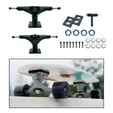 Maxbell Skateboard Trucks Portable Lightweight Skateboards Wheel Bracket Accessories Matte Black