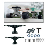 Maxbell Skateboard Trucks Portable Lightweight Skateboards Wheel Bracket Accessories Matte Black