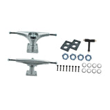 Maxbell Skateboard Trucks Portable Lightweight Skateboards Wheel Bracket Accessories Metal Silver