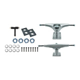 Maxbell Skateboard Trucks Portable Lightweight Skateboards Wheel Bracket Accessories Metal Silver